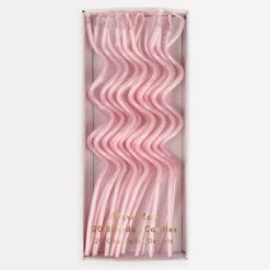 Meri-Meri Pink Swirly Candles (x 20)