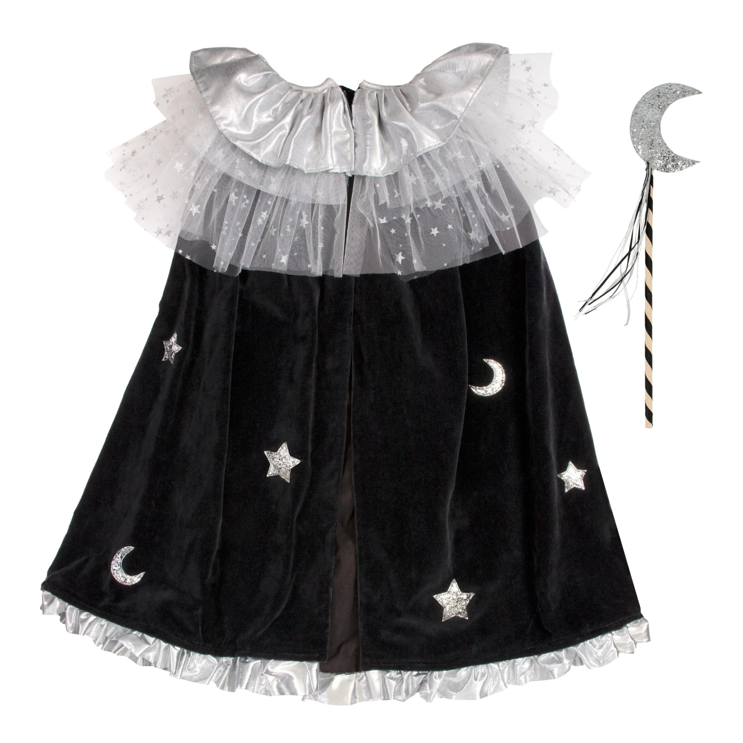 Meri-Meri Velvet Witch Cape & Wand 2 Meri-Meri Velvet Witch Cape & Wand - Image 2