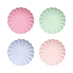 Meri-Meri Small Multicolor Compostable Plates (x 8)