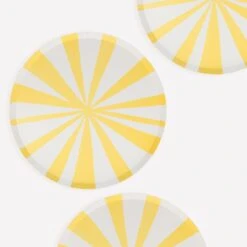 Meri-Meri Yellow Stripe Dinner Plates (x 8) -Meri Meri media bea27fe6 81ed 4181 b5c2 ad0e5175958a