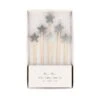 Meri-Meri Silver Star Candles (x 6)