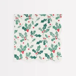 Meri-Meri Holly Pattern Large Napkins (x 16)