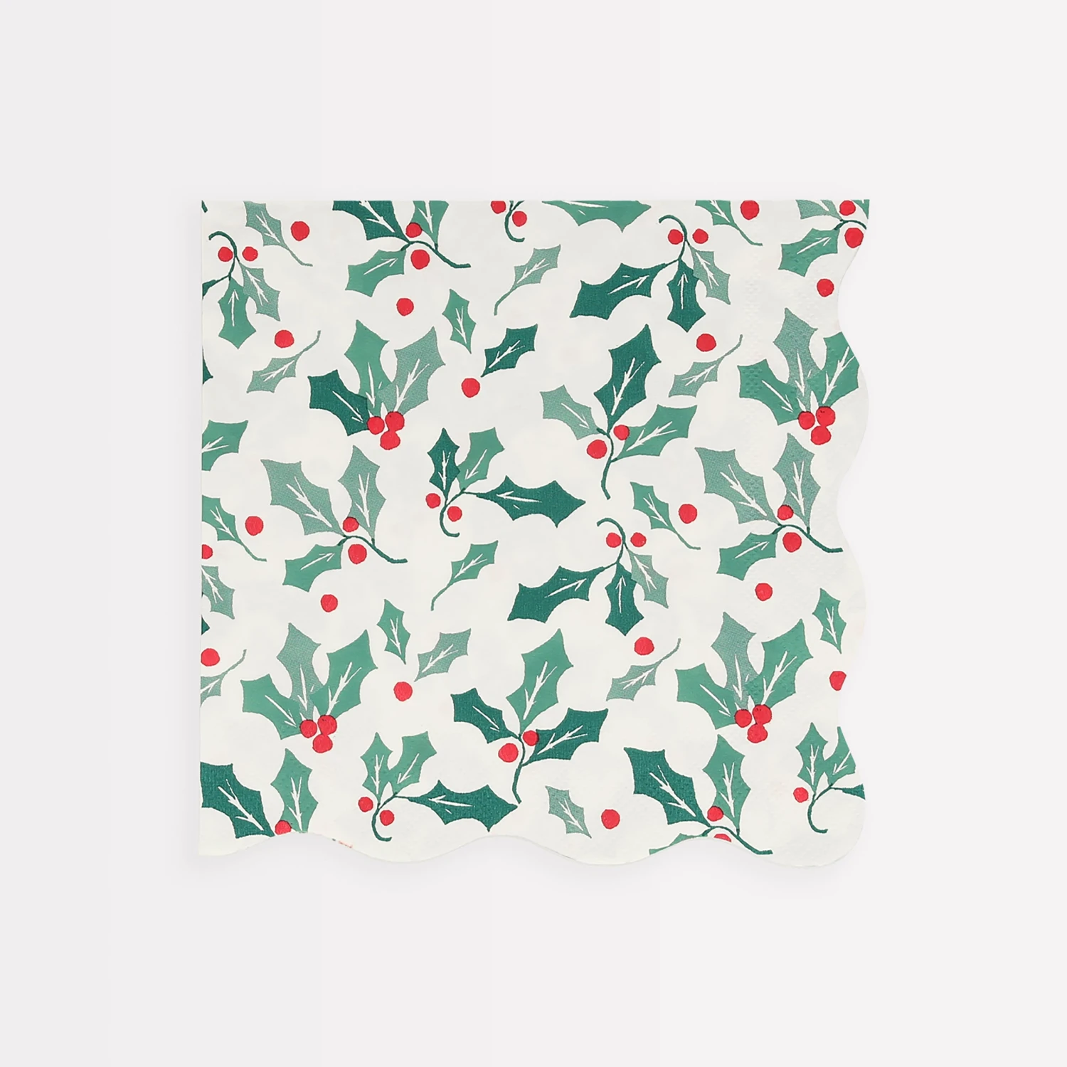 Meri-Meri Holly Pattern Large Napkins (x 16) 1 Meri-Meri Holly Pattern Large Napkins (x 16)