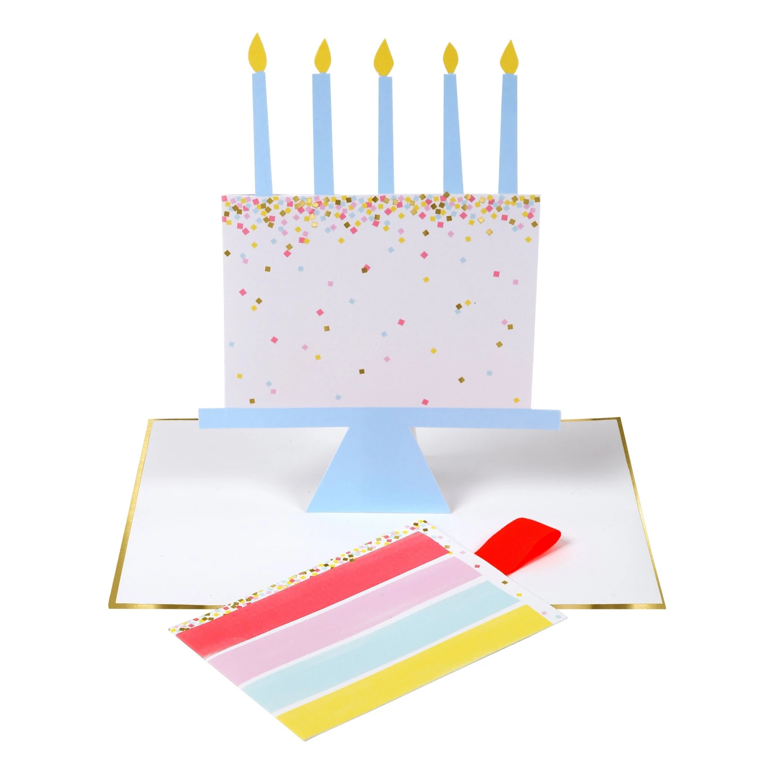 Meri-Meri Cake Slice Stand-Up Birthday Card 1 Meri-Meri Cake Slice Stand-Up Birthday Card