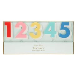Meri-Meri Rainbow Number Acrylic Toppers (x 10)