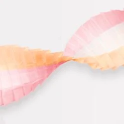Meri-Meri Peach & Pink Stitched Streamer -Meri Meri media c9ac504b 6801 4f97 8682 83dd15e0b0b3