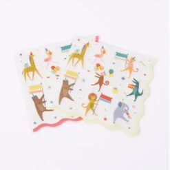 Meri-Meri Animal Parade Large Napkins (x 16) -Meri Meri media cb72af58 5d10 448d 95df b1878059de86