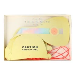 Meri-Meri Construction Party Hat (x 8) -Meri Meri media cc144784 d52a 43dd bf73 6d5f76e9c34f