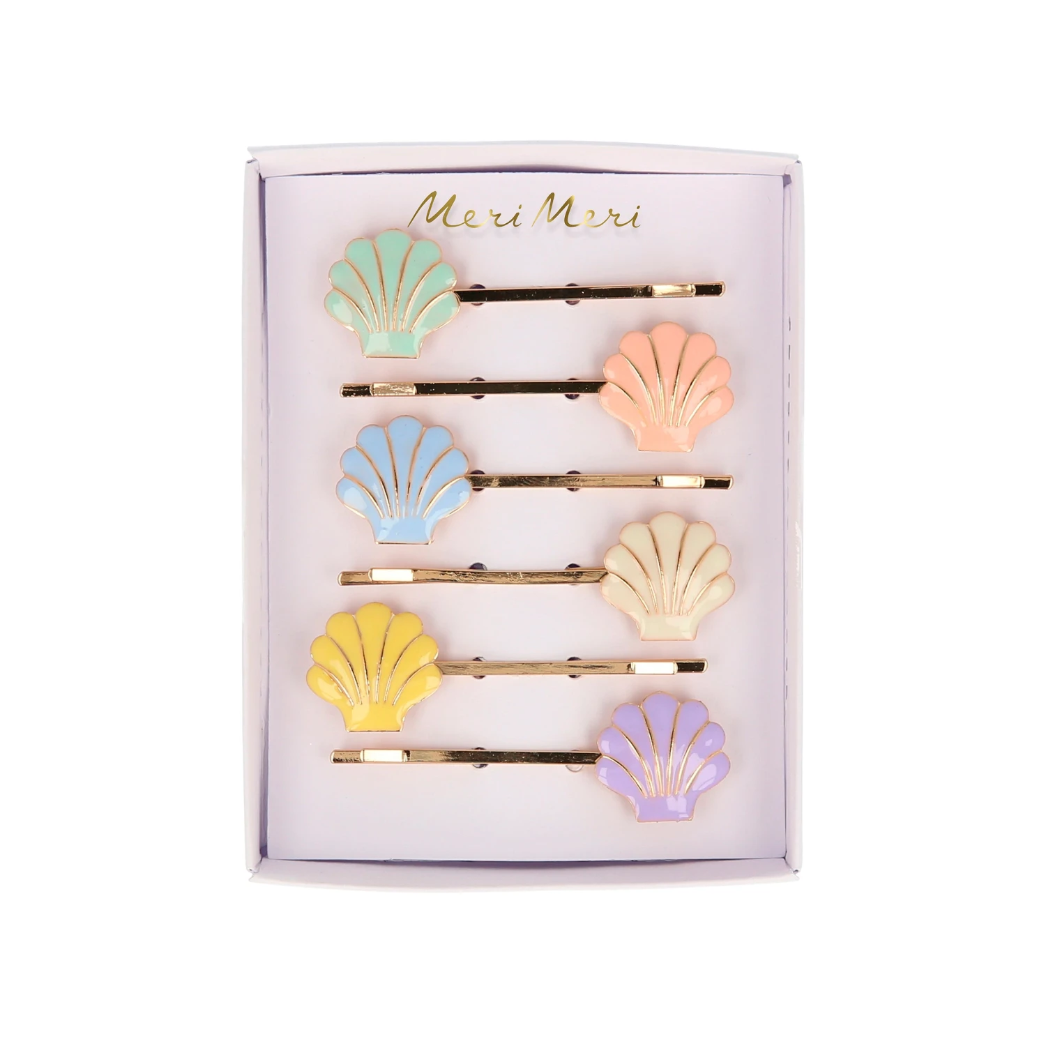 Meri-Meri Enamel Shell Hair Slides (x 6) 4 Meri-Meri Enamel Shell Hair Slides (x 6) - Image 4