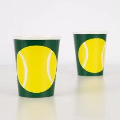 Meri-Meri Tennis Cups (x 8) -Meri Meri media d4ba8ef7 ca45 4d6a ac1b ab0eec232431