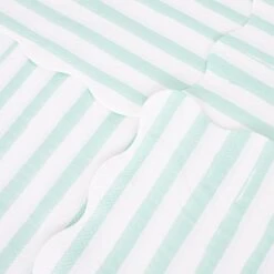 Meri-Meri Mint Stripe Large Napkins (x 16) -Meri Meri media d8e01db4 71f2 4a17 bb7d 0de265329120