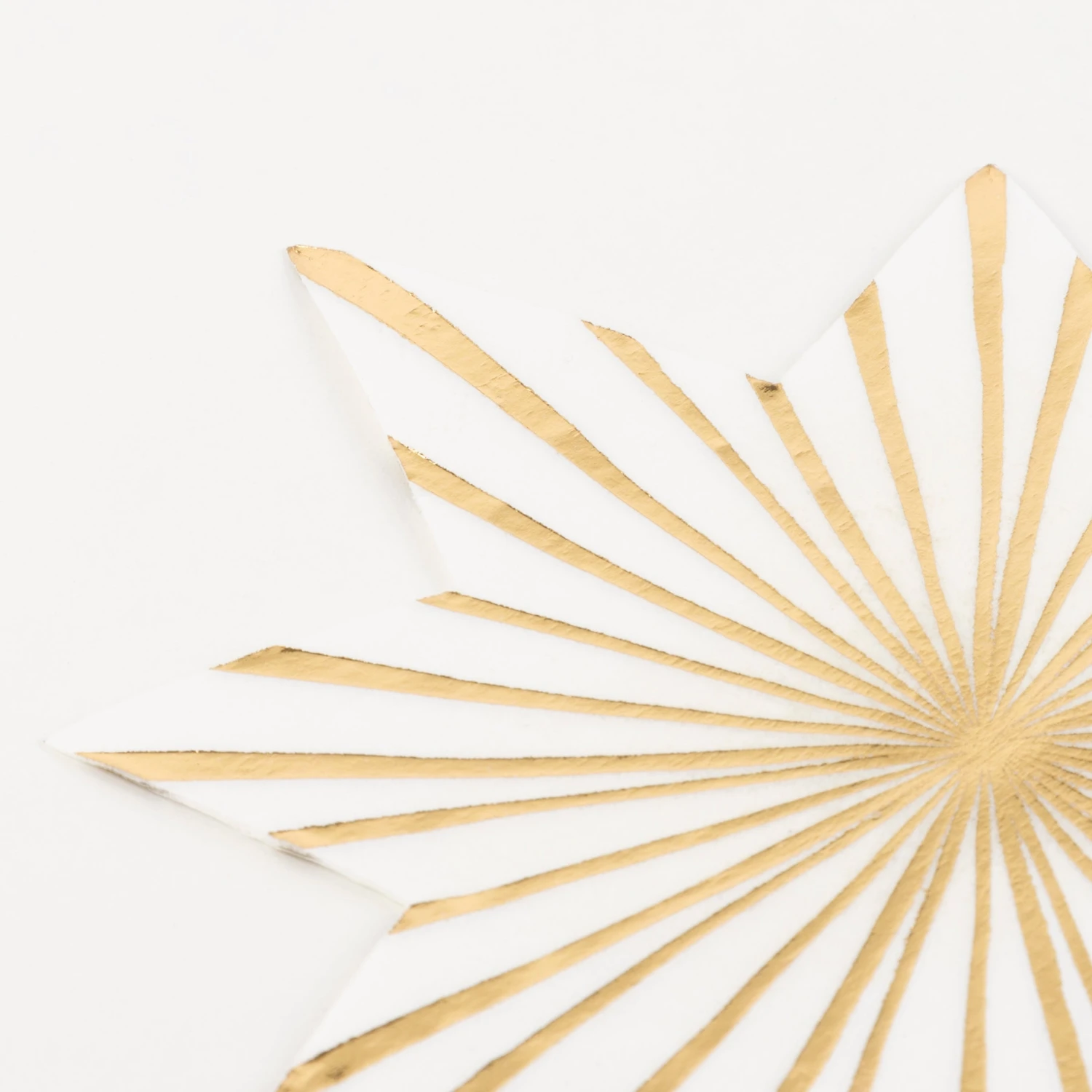 Meri-Meri Gold Stripe Star Napkins (x 16) 3 Meri-Meri Gold Stripe Star Napkins (x 16) - Image 3