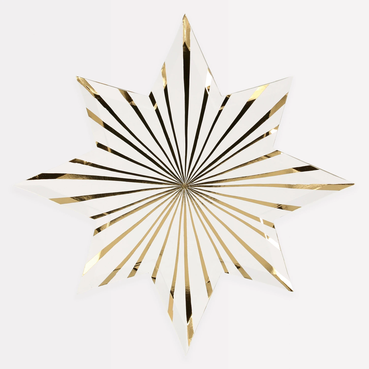 Meri-Meri Gold Stripe Star Plates (x 8) 6 Meri-Meri Gold Stripe Star Plates (x 8) - Image 6