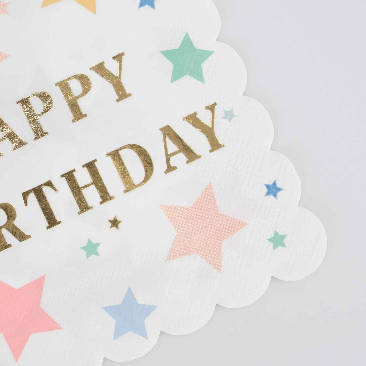 Meri-Meri Happy Birthday Stars Large Napkins (x 16) 2 Meri-Meri Happy Birthday Stars Large Napkins (x 16) - Image 2