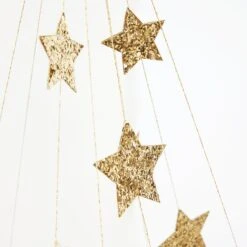 Meri-Meri Gold Sparkle Star Chandelier -Meri Meri media dfa59d82 6133 41a1 98ed 72c6b92310a6
