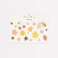 Meri-Meri Happy Face Tattoos (x 2)