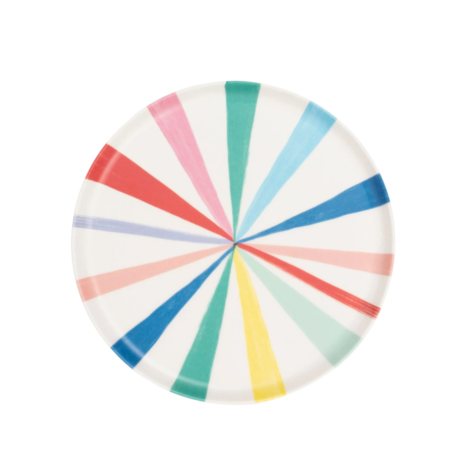 Meri-Meri Small Bright Stripe Reusable Bamboo Plates (x 6) 1 Meri-Meri Small Bright Stripe Reusable Bamboo Plates (x 6)