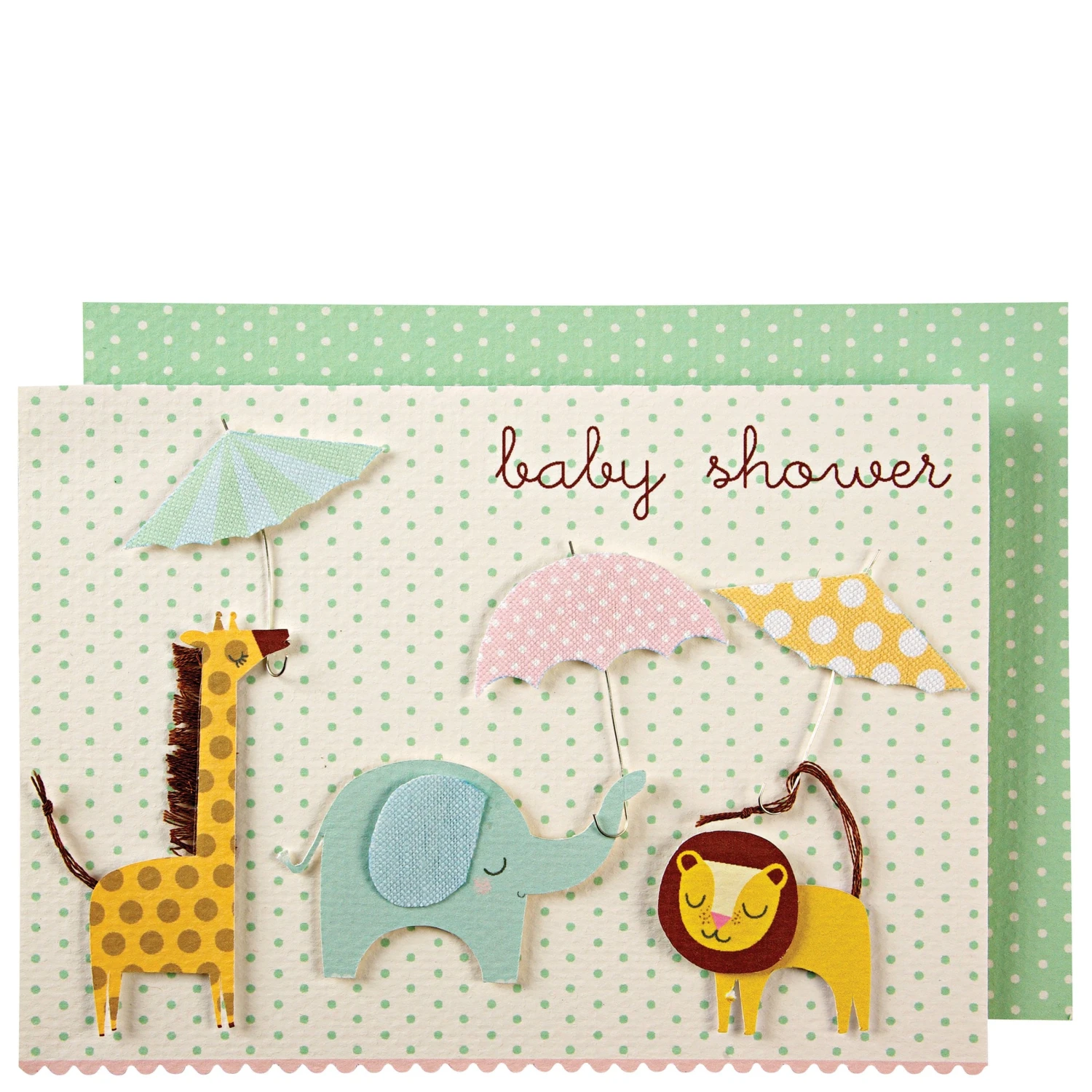 Meri-Meri Animals & Umbrellas Baby Card 1 Meri-Meri Animals & Umbrellas Baby Card