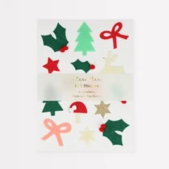 Meri-Meri Felt Christmas Icon Stickers (x 4 Sheets)