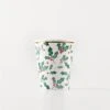 Meri-Meri Holly Pattern Cups (x 8)
