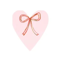 Meri-Meri Heart With Bow Napkins (x 16) -Meri Meri media f7c56e77 b0c8 47a2 87d2 f82be7e409ae
