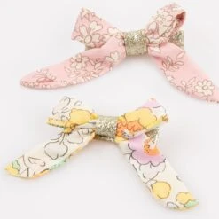 Meri-Meri Floral Bow Hair Clips (x 4) -Meri Meri media fd88ddda cfa0 48bc b7cf d4869ac3ce59