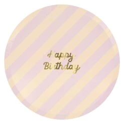 Meri-Meri Stripe Happy Birthday Dinner Plates (x 8) -Meri Meri media ffecc9db 3c52 4493 a813 05d60c491cc6